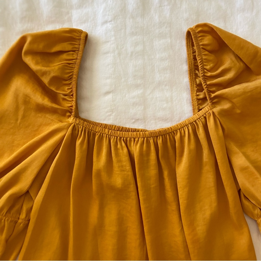 Bcbgeneration Yellow Square Neck Blouse - image 5